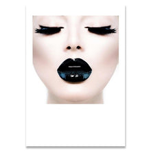 Load image into Gallery viewer, COCO Black Lips Canvas Poster Minimalist Decor